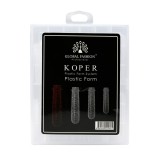 Tipsuri reutilizabile pentru realizarea extensiilor de unghii set 120 buc, patrat ingust, imprimeu șarpe