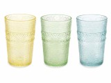 Cumpara ieftin Set 6 pahare sticla multicolora &Oslash; 8 cm x 12,5 H, 350 ml