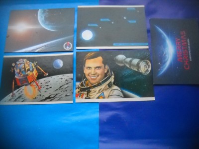 HOPCT LOT NR 913 DUMITRU PRUNARIU SI -COSMOS /SPACE -5 CARTI POSTALE-NECIRCULATE foto