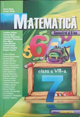 MATEMATICA CLASA A VII-A, SEMESTRUL 2-DANA RADU, EUGEN RADU-249335 foto