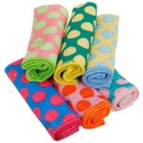 Lavete din Microfibre cu Model Buline, 30x30 cm, Set 6 buc, Multicolore, CMCLASS