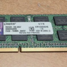 Ram Laptop Kingston 4GB DDR3 1333MHz KVR1333D3S9-4G