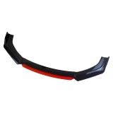 Prelungire Bara Fata Universala Negru/Rosu 4 Buc ABS Tuning Auto Exterior Spoiler