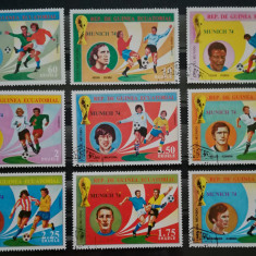 BC866, Guinea Ecuatoriala 1974, colita+serie-sport, fotbal