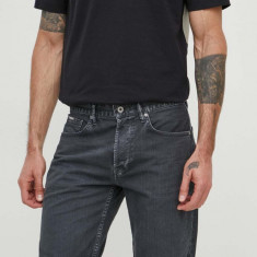 Pepe Jeans pantaloni scurti jeans barbati, culoarea gri