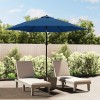 P&acirc;nză Umbrelă Soare Grădină vidaXL Albastru Azuriu 300cm Poliester Protecție UV
