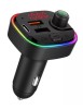 Modulator FM 12-24V Bluetooth 5.0 cu functie de incarcator auto Fast Charge 3.0 si port USB C - C13, Xenon Bright