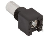 Conector BNC soclu mamă drept 75&Omega; THT aurit AMPHENOL RF
