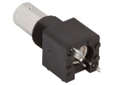 Conector BNC soclu mamă drept 75&Omega; THT aurit AMPHENOL RF