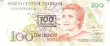 M1 - Bancnota foarte veche - Brazilia - 100 novos cruzados