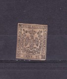TSV @ - 1852 MICHEL 4/II - MODENA, 25 cent. MNH/**LUX, Nestampilat