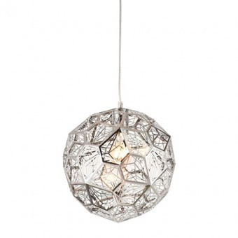 Lampa suspendata e27 crom platinet foto