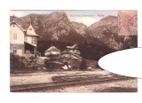 CP Poiana Tapului - Halta, circulata 1910, animata, stare foarte buna, Busteni, Printata