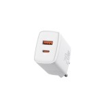 &Icirc;ncărcător rapid USB compact Baseus, USB, USB-C, 20 W (alb)