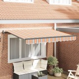 vidaXL Cortina Retractabilă Manual Multicolour 350 x 200 cm țesătură 3329700