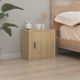 Noptiera perete Gossi, stejar Sonoma, 50x30x47 cm, PAL, montare suspendata, design modern