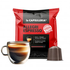 Cafea Allegri Espresso, 10 capsule compatibile Nespresso, La Capsuleria