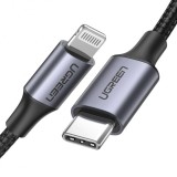 Cumpara ieftin Cablu Date si Incarcare USB-C - Lightning UGREEN US304, 20W, 1m, Negru