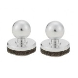Set 2 Joystick Telefon Argintiu cu Ventuza 25mm, Aliaj Aluminiu, Gamepad, Jocuri Mobile