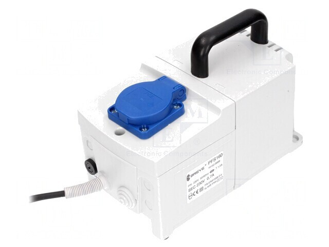 Transformator de Siguranță 160VA 230V IP44 105x200x140mm