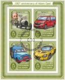 INSULELE SOLOMON 2017 - Automobile OPEL, aniversare 180 de ani / bloc nou CTO