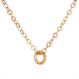 Cumpara ieftin Lănțișor Argint 925 Placat Aur Roz, Perle, Ajustabil 40cm - Colier Damă Elegant, Bijuterie Italiană