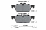 Set placute frana TEXTAR 2522201