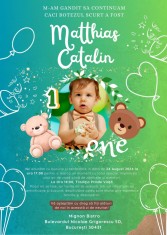 Invitatie Teddy Bear foto
