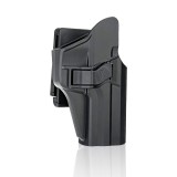 Husă de curea pentru pistol USP, compatibilă cu H&amp;K USP 9mm/.40 Full Size, cu clip de curea reglabil la 60&deg;