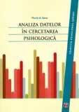 Analiza datelor &icirc;n cercetarea psihologică - Paperback brosat - Florin Alin Sava - ASCR