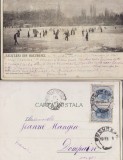 Bucuresti - Patinaj pe Cismigiu - 1899, rara, clasica