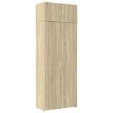 Cumpara ieftin Dulap de depozitare stejar sonoma 80x42,5x225 cm lemn prelucrat