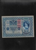 Austria Austro Ungaria 1919 (1902) 1000 1.000 coroane kronen seria65303