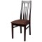 SCAUN METAL TAPITAT STOFA PLUS - Wenge Negru