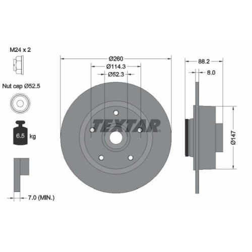 Textar Disc frana PRO