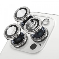 Folie de protectie Camera Spate Lito S+ pentru Apple iPhone 16 Plus / 16, Sticla Securizata, Gri
