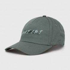 The Kooples șapcă de baseball din bumbac culoarea verde, cu imprimeu, AMHA28006K