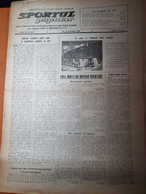 sportul popular 15 octombrie 1953-ciclism,handbal,moto pe coasta de la feleac foto