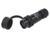 Conector Mufa Mama 2 Pini IP67 WEIPU SA1211/S2IB, 13A, 0.25kV, -40-85&deg;C, Aluminiu Anodizat, Montaj Cablu Push-Pull Baioneta