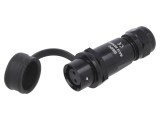 Mufă SA12 Mamă 2 PIN IP67 13A 250V Lipire pe Cablu