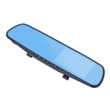 Oglinda retrovizoare cu camera video DVR fata-spate pentru monitorizare trafic, Full HD, cu G-sensor, ecran 4.3 inch
