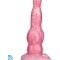 Vibrator Thrusting Werewolf, Remote Control, 10 Moduri Stimulatoare, Silicon Lichid, USB, Roz, 24 cm