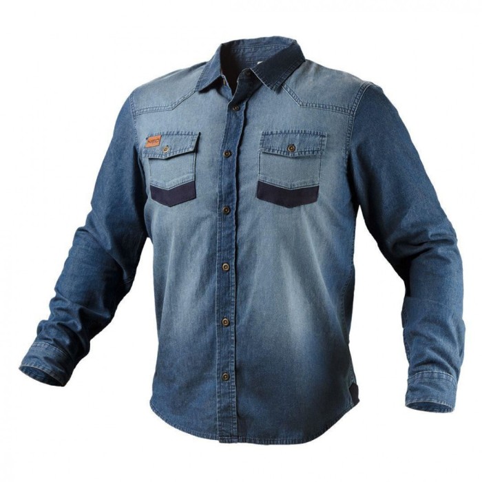 Camasa pentru lucru, de blugi, model Denim, marimea L/52, NEO