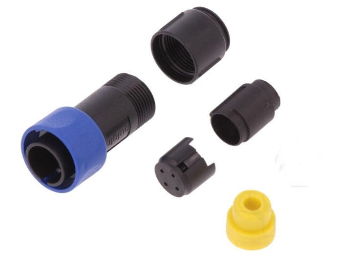 Conector circular tată 4 pini IP68