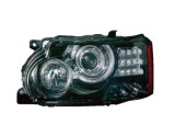 Far LAND ROVER RANGE ROVER (LM), 06.2009-12.2012, partea stanga, Magneti MARELLI, bi-xenon; D3S+H7+LED; electric; negru; cu transformator; cu motor;