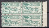 ROMANIA 1932 LP 103 - 30 DE ANI DE LA INAUGURAREA PALATULULUI PTT SERIA IN BLOC DE 4 TIMBRE STARE MNH