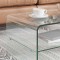vidaXL Măsuță de cafea, transparentă, 98x45x31 cm, sticlă securizată 284745