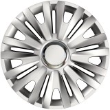 Set capace roti auto Cridem Royal RC 4buc - Argintiu/Crom - 14&#039;&#039; Garage AutoRide