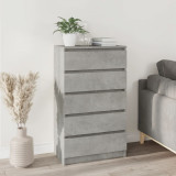 VidaXL Dulap cu sertare, gri beton, 60x36x103 cm, lemn prelucrat