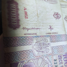 Bancnota 10000 lei-ROMANIA,anul 1994,lot 20 bancnote circulate seria A.de colect